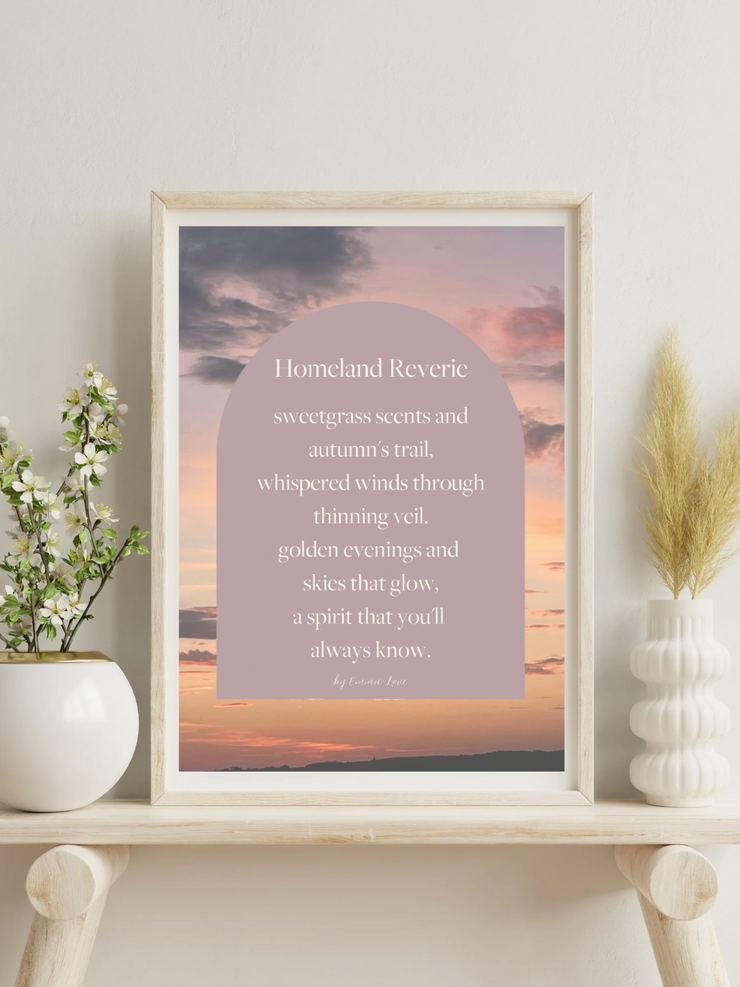 Homeland Reverie Poem digital download